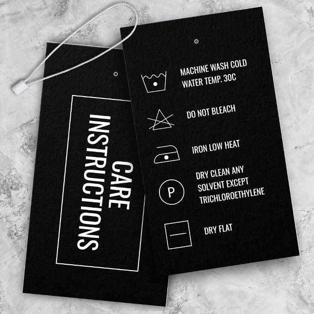 Instructions pour le nettoyage Carte d'étiquette H (Créateur téléchargé)