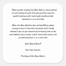 Instructions pour les autocollants de Boom Book