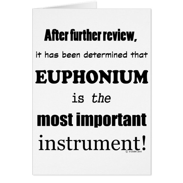 Instrument Euphonique le plus important (Devant)