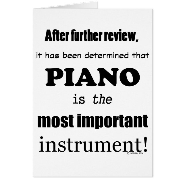 Instrument le plus important (Devant)