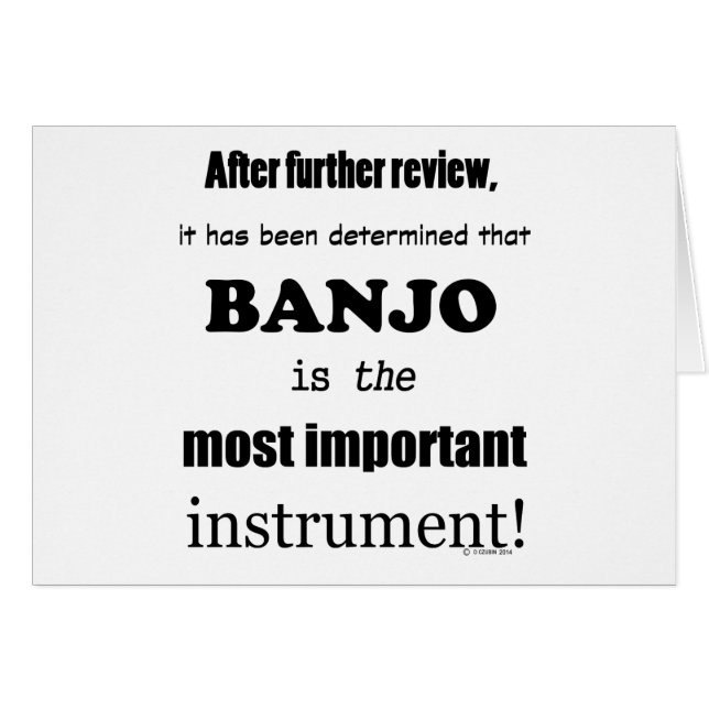 Instrument le plus important de Banjo (Devant horizontal)