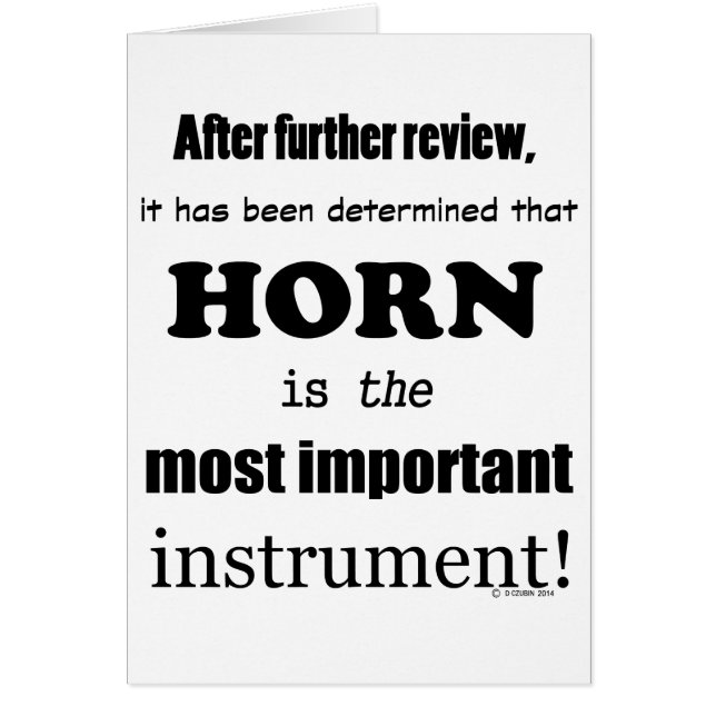 Instrument le plus important de la Corne (Devant)