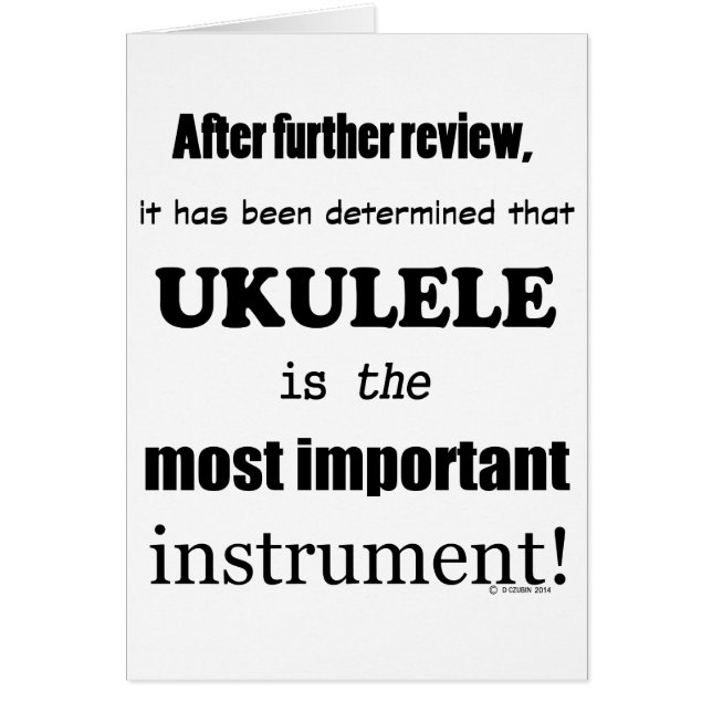 Instrument le plus important d'Ukulele (Devant)
