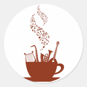 Instruments De Musique Et Stickers Notes