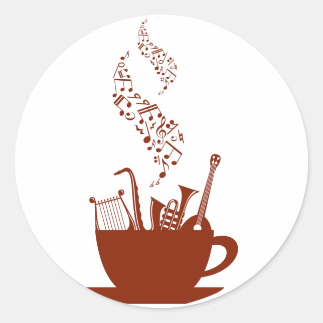 Instruments De Musique Et Stickers Notes (Devant)