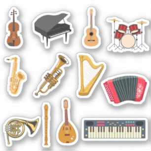 INSTRUMENTS MUSICAUX STICKERS