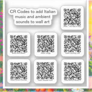 Intégrer musique et sons italiens Stickers QR Code