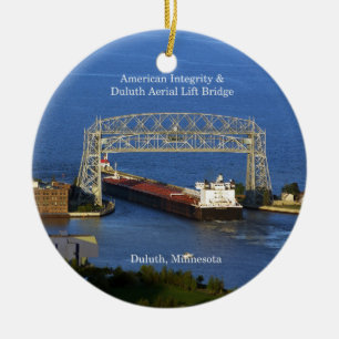Intégrité américaine dans le ornement de Duluth