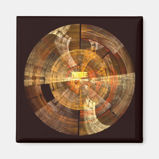 Intégrité Magnet du Carré d'art Abstrait (Devant)