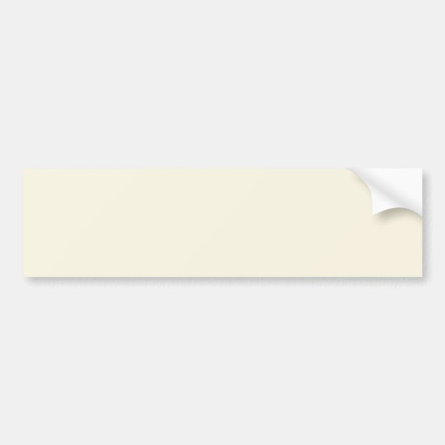 Intemporel - Sticker pare-chocs blanc crème (Devant)