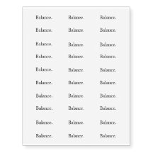 Intention "équilibre "