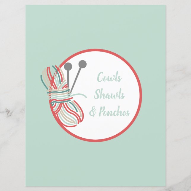 Intercalaire pour reliure de modèle de tricot gris (Devant)