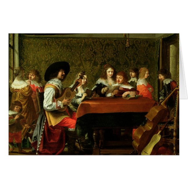 Intérieur avec des musiciens et des chanteurs (Devant horizontal)