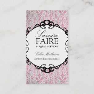 Intérieur chic de damassé concevant des cartes d