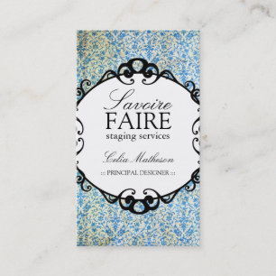 Intérieur chic de damassé concevant des cartes d