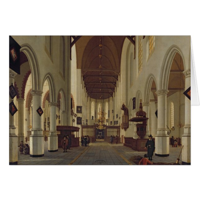 Intérieur de l'Oude Kerk, Delft, c.1660-70 (Devant horizontal)