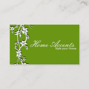 Intérieur décorant le carte de visite noir et