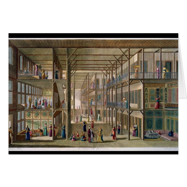 Intérieur du harem du grand seigneur de Constan (Devant horizontal)