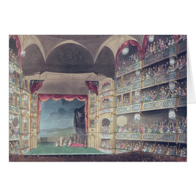 Intérieur du théâtre de ruelle de Drury, 1808 (Devant horizontal)