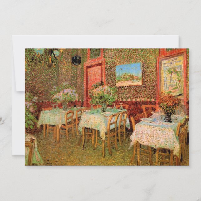 Intérieur d'un restaurant par Vincent van Gogh (Devant)