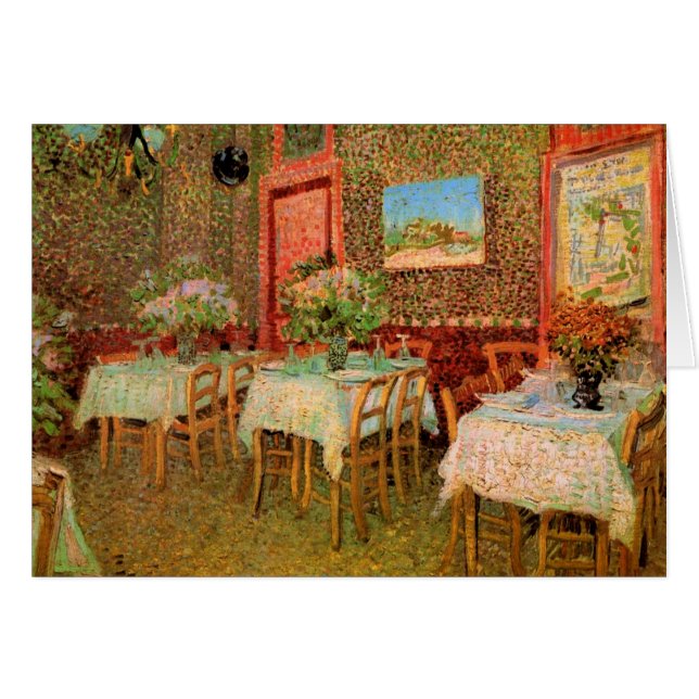 Intérieur d'un restaurant par Vincent van Gogh (Devant horizontal)