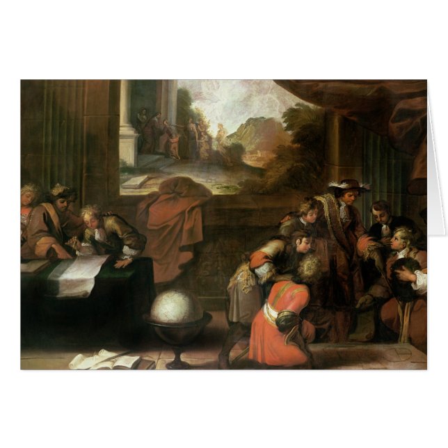 Intérieur d'une salle avec des géographes (Devant horizontal)