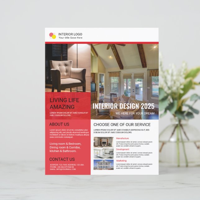 Interior Flyer Design Template (Debout devant)