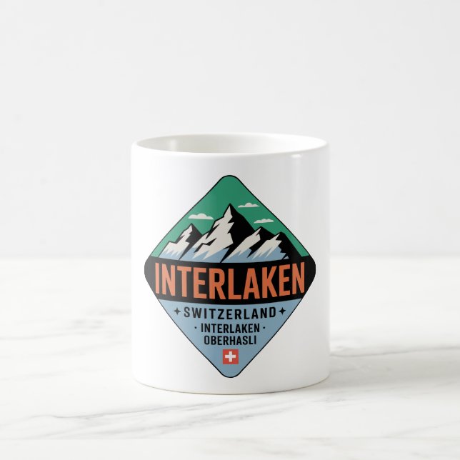 Interlaken Switzerland Mountain Mug (Centre)