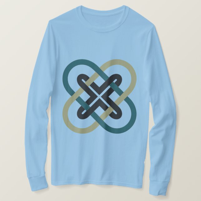 Interlocking X Men's Long Sleeve T-Shirt (Design devant)