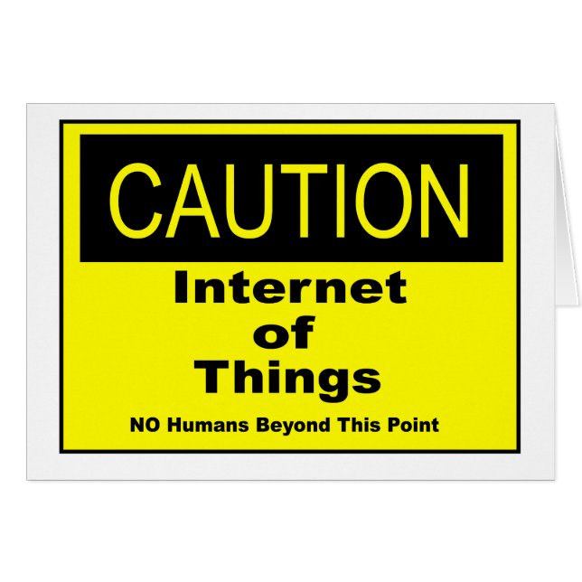 Internet des objets IoT Avertissement Signal d'ave (Devant horizontal)