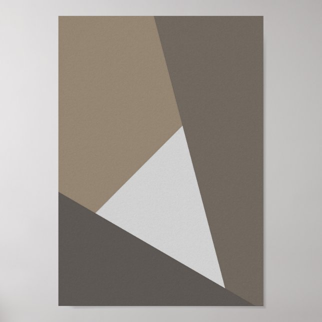 Intersect – Impression d'art géométrique neutre (Devant)