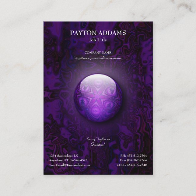 Intersectez le bijou - carte de visite vertical (Devant)