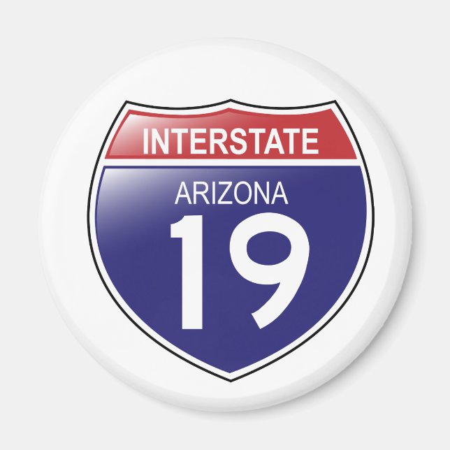 Interstate 19 Arizona Magnet (Devant)