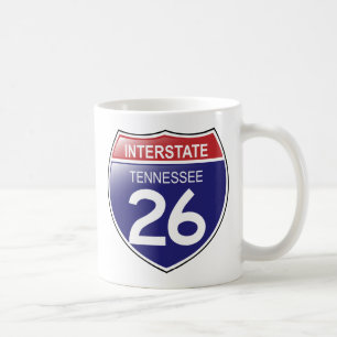 Interstate 26 dans Tennessee Mug