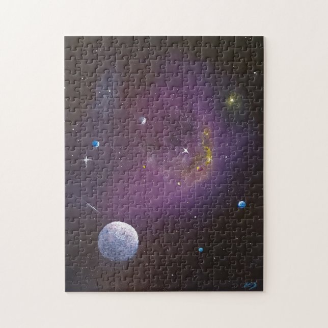Interstellar Deep Space avec planètes Puzzle (Vertical)
