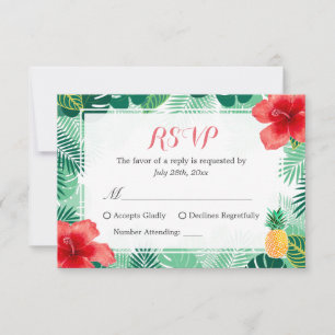 Intervention RSVP Feuille de l'ananas tropical