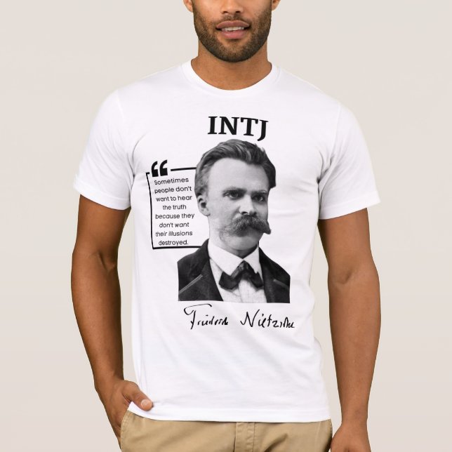 INTJ T-Shirt - Friedrich Nietzsche (Devant)