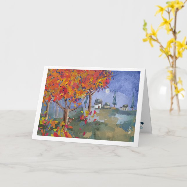 Into the Woods - Carte de voeux pliée (Fleur jaune)