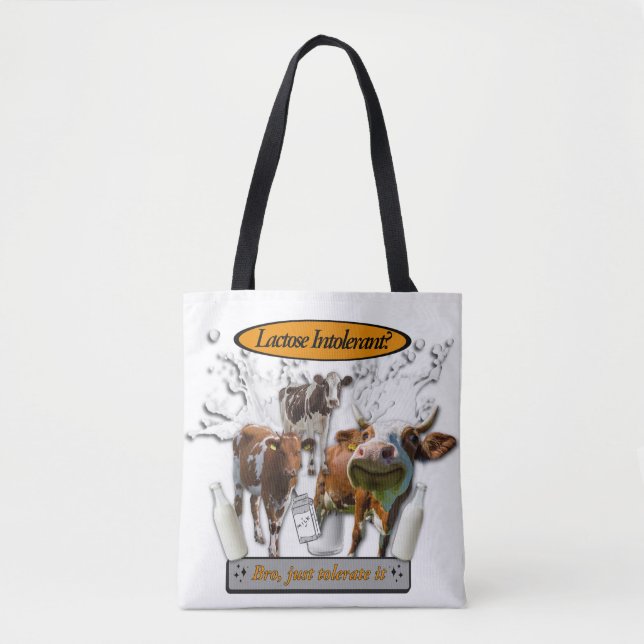 Intolérant au lactose ? Supportez-le sac à main me (Devant)
