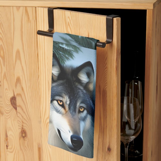 Intrépide Le Loup Arctique, Serviette (Pliage en tiers)