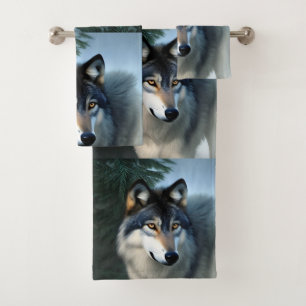 Intrépide Le Loup Arctique, Serviette De Salle De 