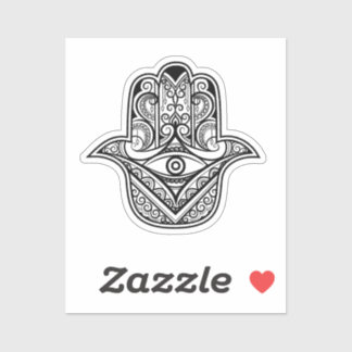 Intricate Hamsa Hand Evil Eye Vinyl Sticker