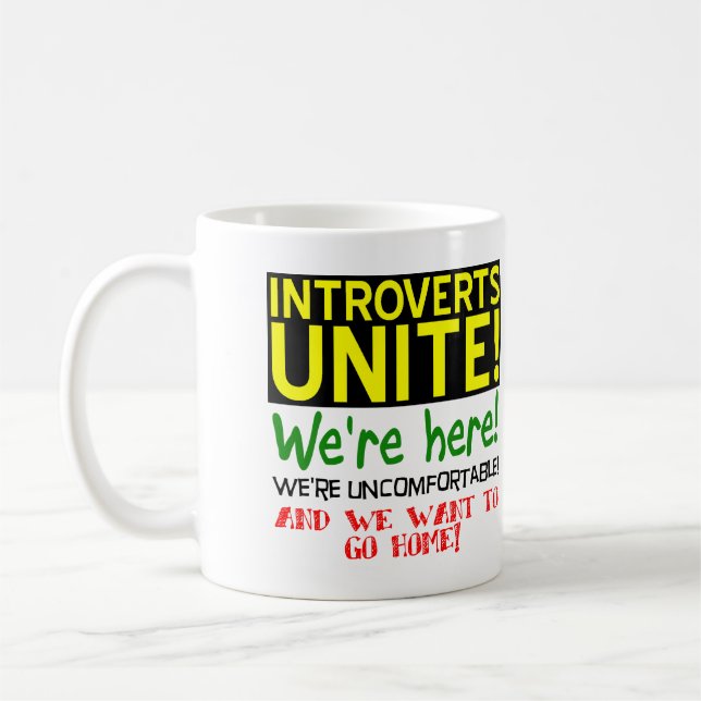 Introductions Unite Funny Mug ou Travel Mug (Gauche)
