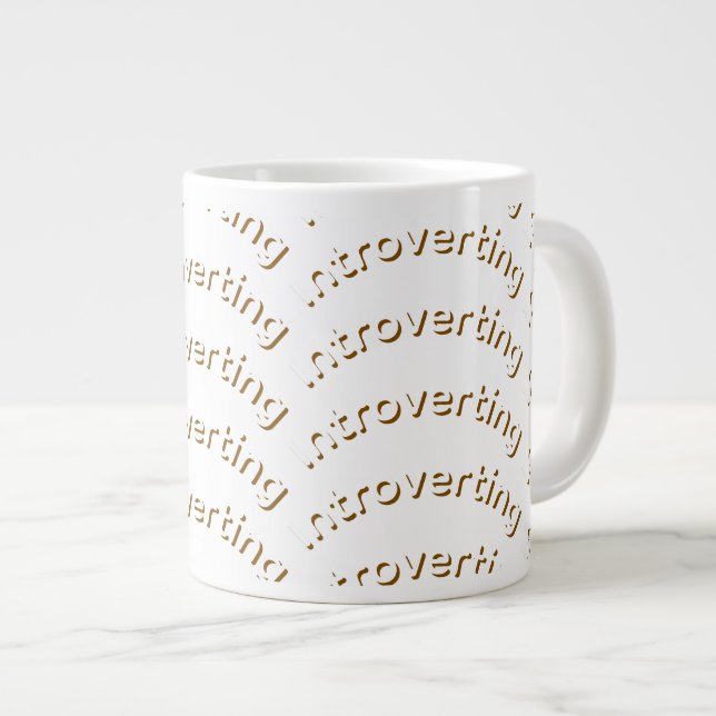 introvert customisable special mug gift (Devant droit)