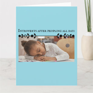 Introvert Meme Carte de remerciements