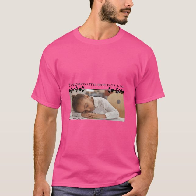 Introvert Meme Dark T-shirt (Devant)