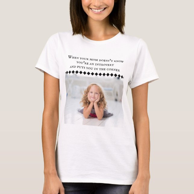 Introvertir le T-shirt Femme Mème (Devant)