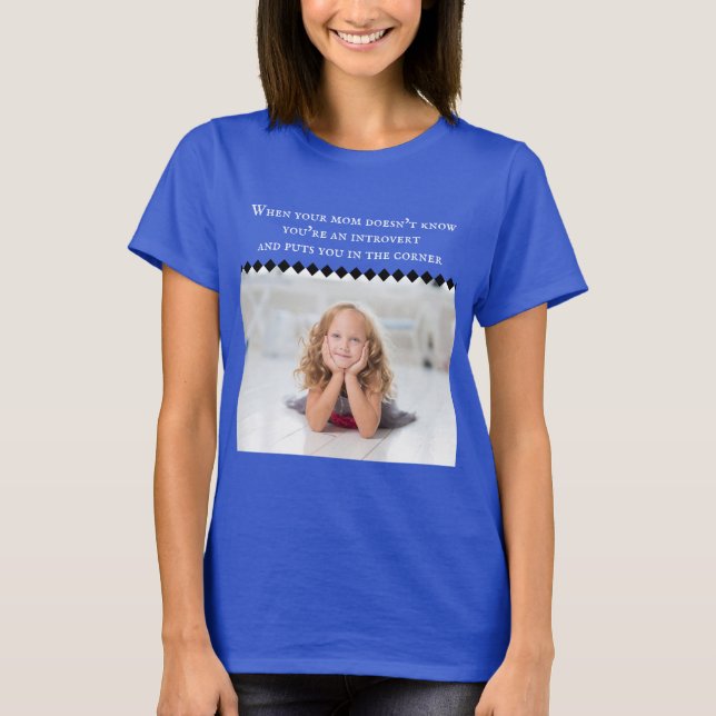 Introvertir le T-shirt Femme Mème (Devant)