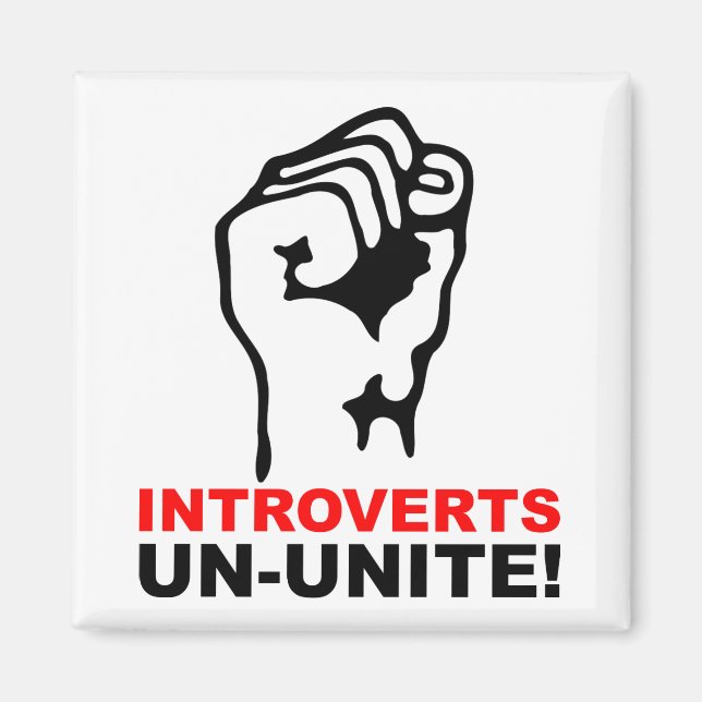 Introvertis, ne vous unissez pas Magnet de Frigo D (Devant)