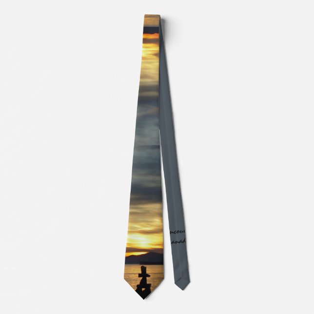 Inukshuk Cravates Vancouver Souvenir Necktie perso (Devant)